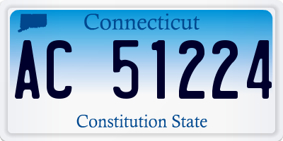 CT license plate AC51224