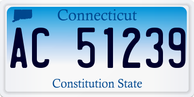 CT license plate AC51239