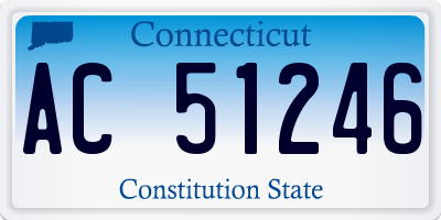CT license plate AC51246