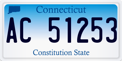 CT license plate AC51253