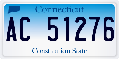 CT license plate AC51276