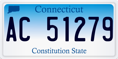 CT license plate AC51279