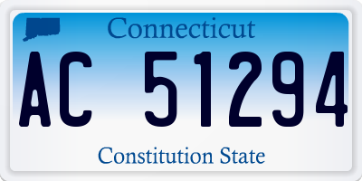 CT license plate AC51294