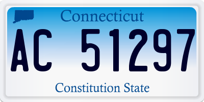 CT license plate AC51297