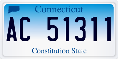 CT license plate AC51311