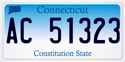 CT license plate AC51323