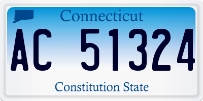 CT license plate AC51324