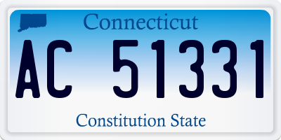 CT license plate AC51331