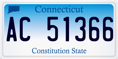 CT license plate AC51366