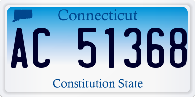 CT license plate AC51368