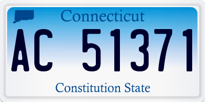 CT license plate AC51371