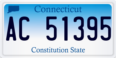 CT license plate AC51395