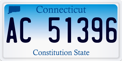 CT license plate AC51396