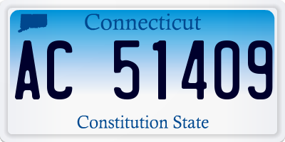 CT license plate AC51409