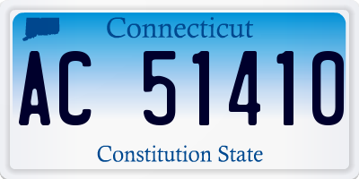 CT license plate AC51410