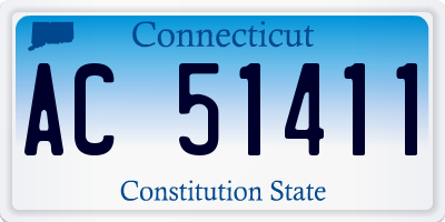 CT license plate AC51411