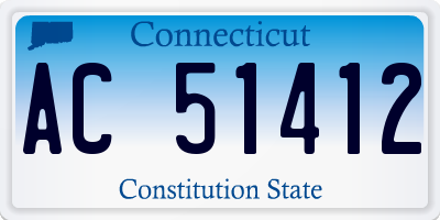CT license plate AC51412