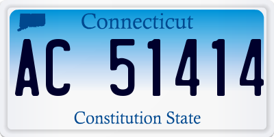 CT license plate AC51414