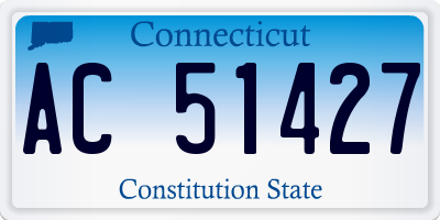 CT license plate AC51427