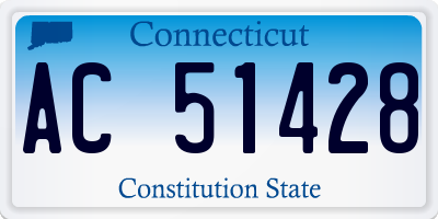 CT license plate AC51428