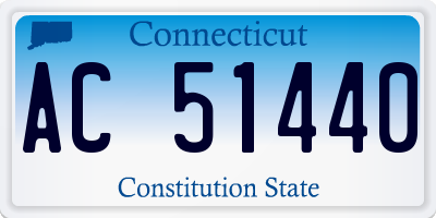 CT license plate AC51440