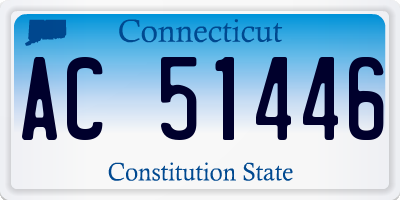 CT license plate AC51446