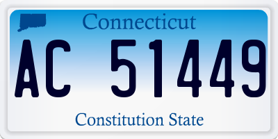 CT license plate AC51449
