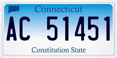 CT license plate AC51451