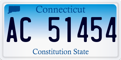 CT license plate AC51454