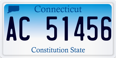 CT license plate AC51456