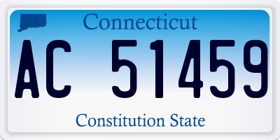 CT license plate AC51459