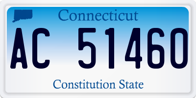 CT license plate AC51460