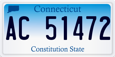CT license plate AC51472
