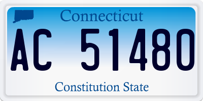 CT license plate AC51480
