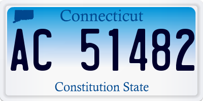 CT license plate AC51482