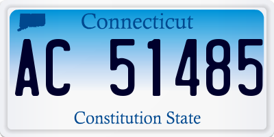 CT license plate AC51485