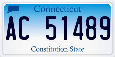 CT license plate AC51489