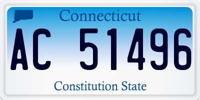 CT license plate AC51496