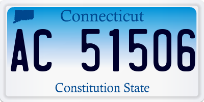 CT license plate AC51506