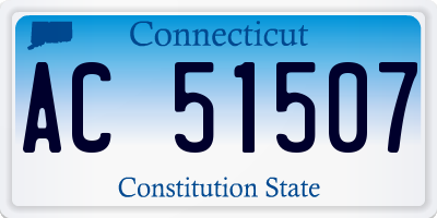 CT license plate AC51507