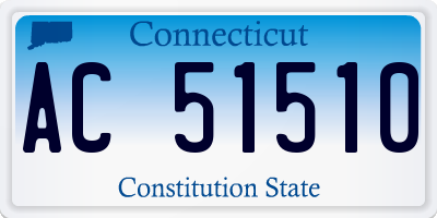 CT license plate AC51510
