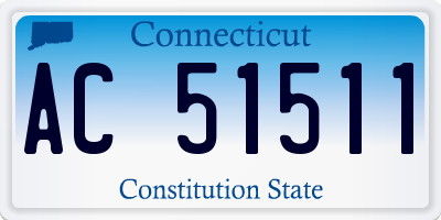 CT license plate AC51511