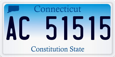 CT license plate AC51515