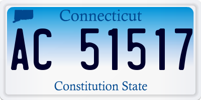 CT license plate AC51517