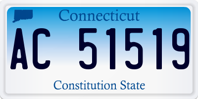 CT license plate AC51519