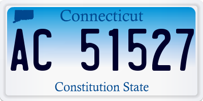 CT license plate AC51527