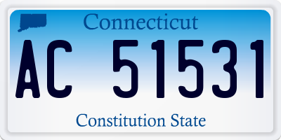 CT license plate AC51531