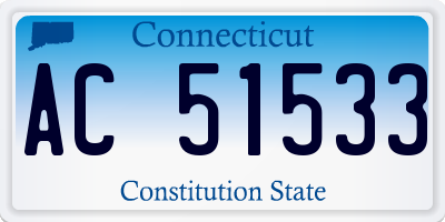 CT license plate AC51533