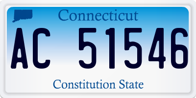 CT license plate AC51546