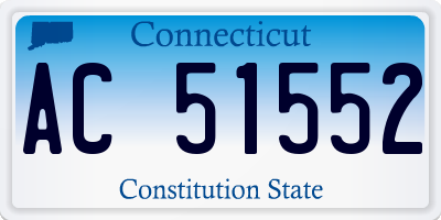 CT license plate AC51552